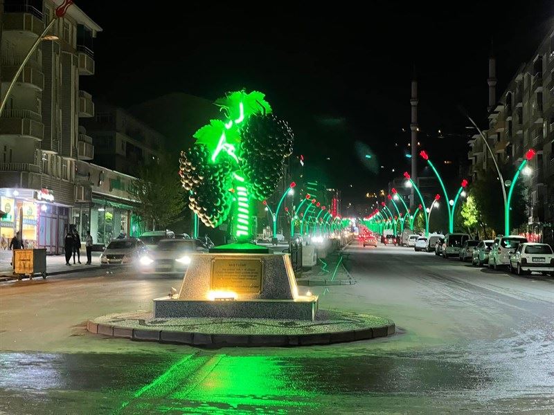 İSTASYON CADDESİNDE MUŞ’U SİMGELEYEN FİGÜRLER ÇÖLYAKLILAR İÇİN YEŞİL RENGE BÜRÜNDÜ