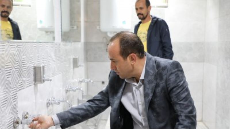 İlçemize bağlı Merzifonlu Karamustafapaşa Caminin abdesthane ve WC