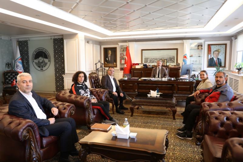 BEDENSEL ENGELLİLER SPOR KULÜBÜNDEN BAŞKAN PALANCIOĞLU’NA ZİYARET