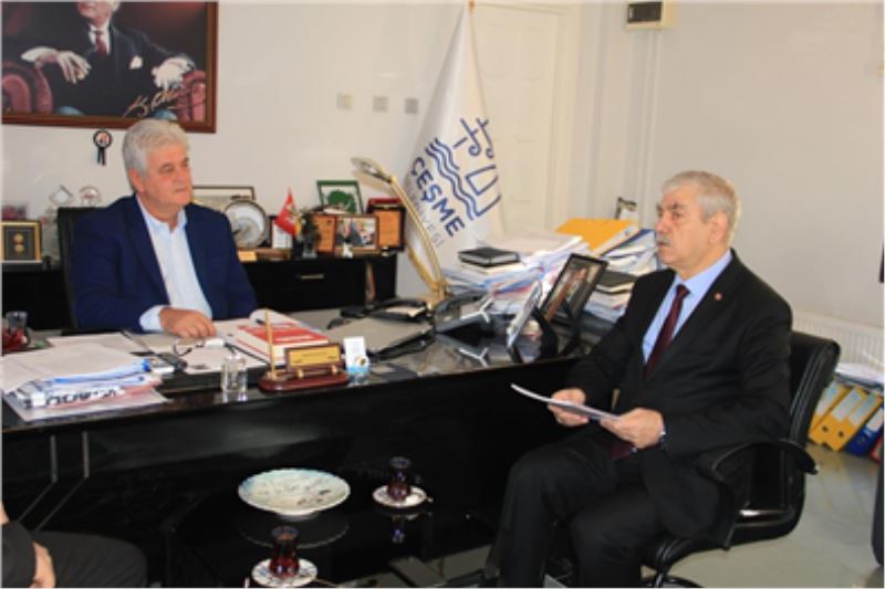 DİSK Genel Başkanı Kani Beko, Çeşme Belediye Başkanı  M. Dalgıç