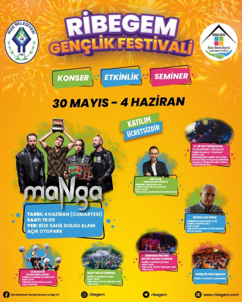RİBEGEM’DEN GENÇLİK FESTİVALİ