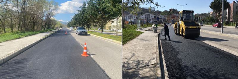 Gölcük’te üstyapı çalışmalarıyla  yol konforu arttırılıyor