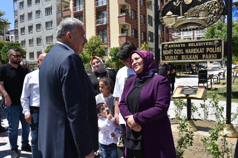 ŞEHİDİMİZİN EŞİNİN HAYALİ GERÇEK OLDU   Şehit Özel Harekat Polisi Murat Bulkan’ın İsmi Parka Verildi