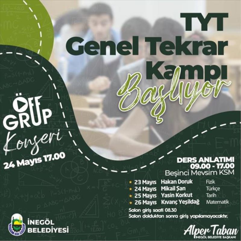 4 Günlük TYT Genel Kampı Başlıyor