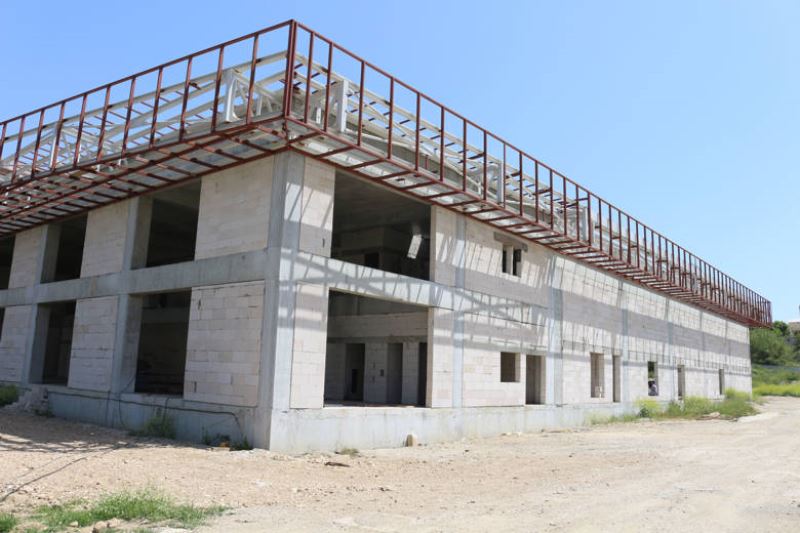 Serik Düğün Salonu’nda  İç Cephe Sıva İmalatı Başladı