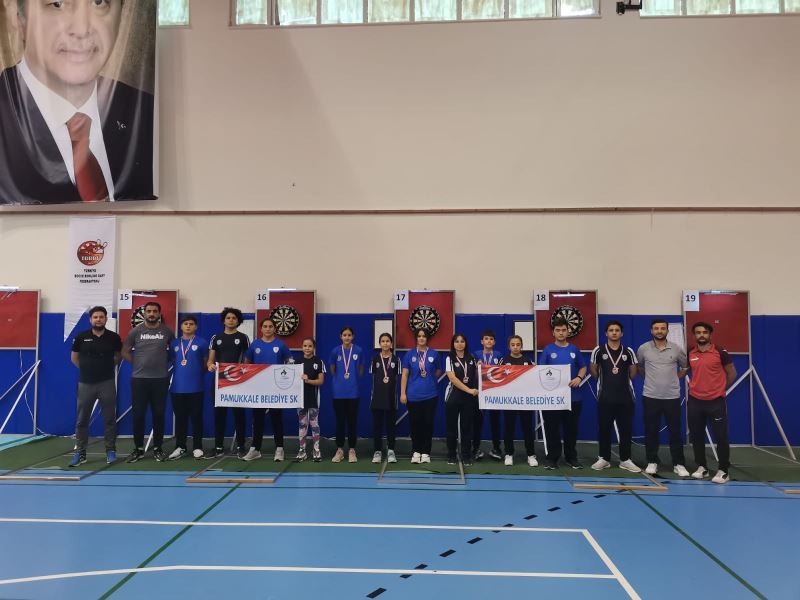 PAMUKKALE BELEDİYESPORLU SPORCULAR DARTTA 9 MADALYA KAZANDI