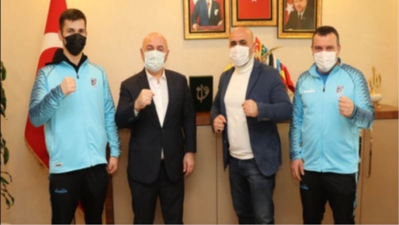 BAŞKAN MUZAFFER BIYIK, BAŞARILI SPORCUYU TEBRİK ETTİ