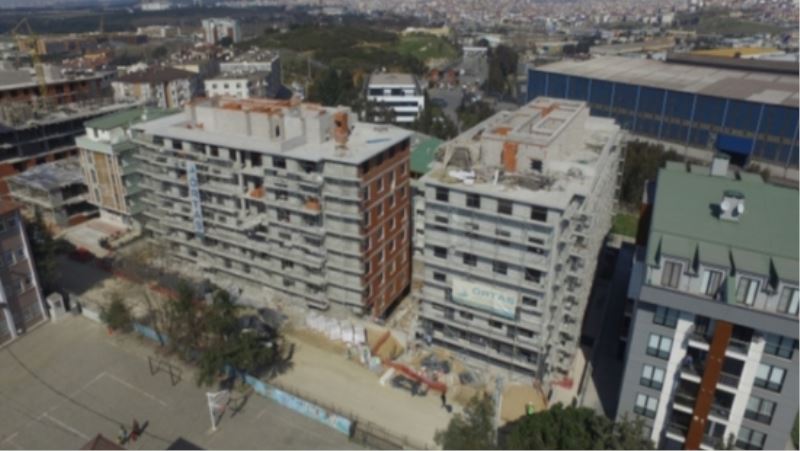 329 DAİREDEN OLUŞAN 256 EVLER KENTSEL DÖNÜŞÜM PROJESİNDE BLOKLAR HIZLA YÜKSELİYOR