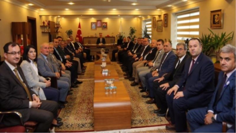 BAŞKAN BIYIK İLÇE PROTOKOLÜNÜ AĞIRLADI