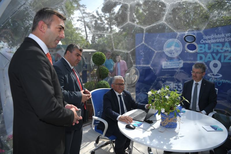 Kayseri Büyükşehir’in “İletişim Küresi”ne Vatandaş İlgisi