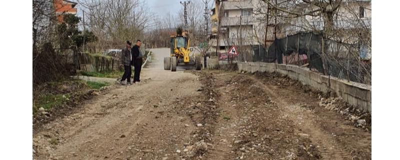 Çukur Mahallesi Eski Yenice yolunda iyileştirme çalışmaları