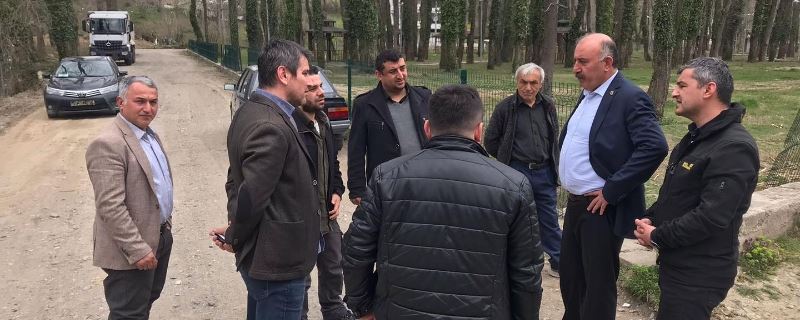 Atatürk Mesire Alanı etrafındaki Şehit Burak Saraçlı Caddesi ve Şehit Ahmet Karademir in Caddesi