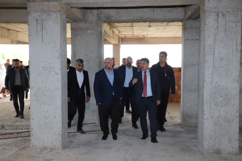 Kaymakam / Belediye Başkan V. Mehmet Tunç, Katran Kız Hafızlık Kur’an Kursu İnşaatını İnceledi.