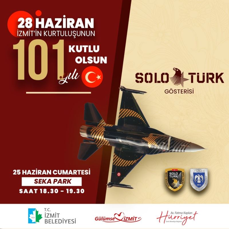 İZMİT’TE 101 YILLIK GURUR SOLOTÜRK İLE TAÇLANACAK