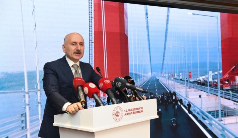ULAŞTIRMA VE ALTYAPI BAKANI KARAİSMAİLOĞLU: OSMANGAZİ KÖPRÜSÜ’NDE, 8 TEMMUZ’DA 80 BİN 624 ARAÇ İLE REKOR KIRILDI