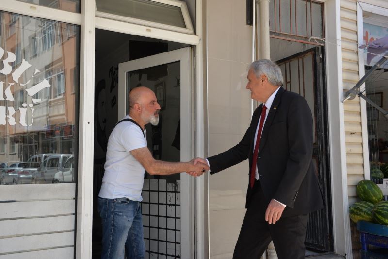 BAŞKAN BAKKALCIOĞLU KASIMPAŞA MAHALLESİ’NDE ESNAF ZİYARETLERİNDE BULUNDU