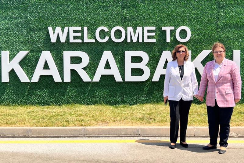 Bakanımız Derya Yanık ve Azerbaycanlı Komite Başkanı Muradova Şuşa