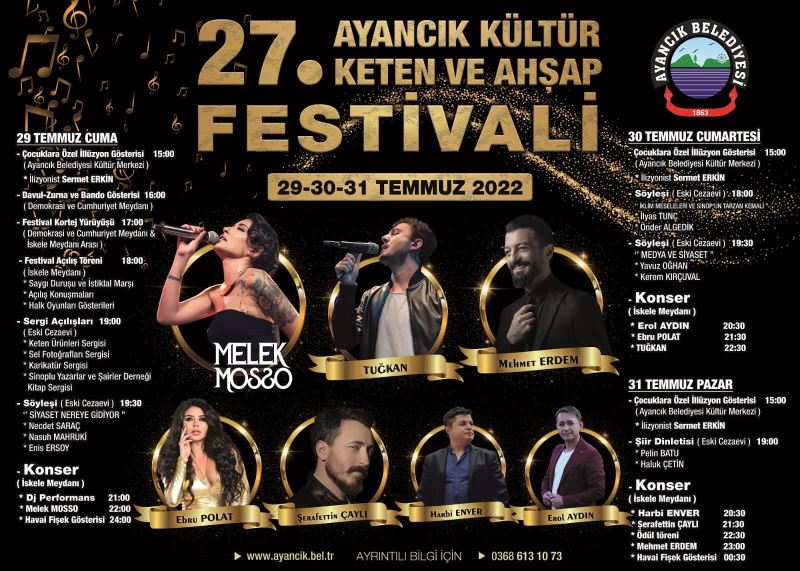29,30,31 Temmuzda Muhteşem bir Festival bizleri bekliyor. ..