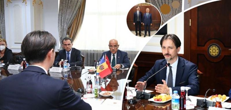 BAKAN KİRİŞCİ, MOLDOVA EKONOMİ BAKANI SERGİU GAİBU İLE GÖRÜŞTÜ