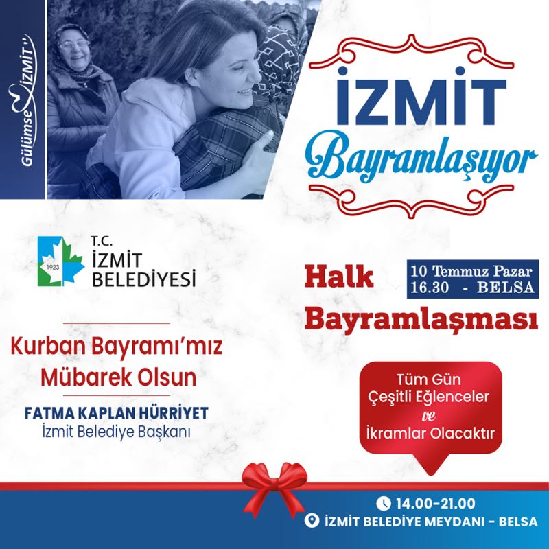 İZMİTLİLER BAYRAM COŞKUSUNU HALK BAYRAMLAŞMASI’NDA YAŞAYACAK