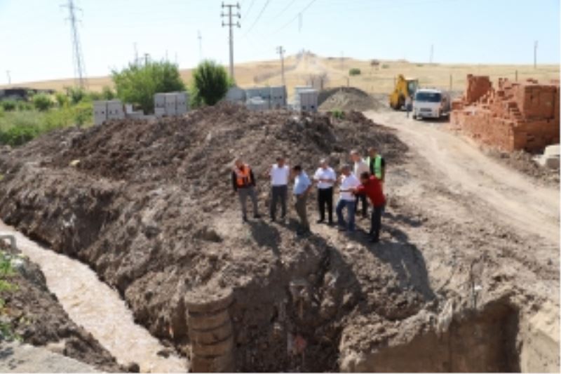 Aziziye Deresi altyapı çalışmalarında sona yaklaşıldı