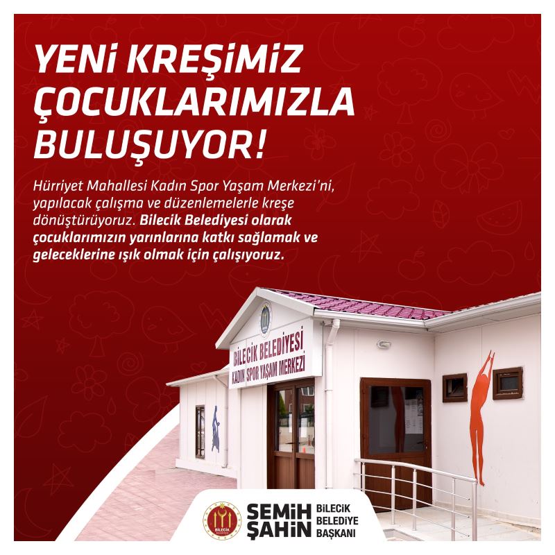 BELEDİYEMİZİN İKİNCİ KREŞİ ÇOCUKLARIMIZLA BULUŞUYOR