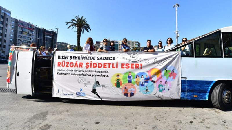 PERGEL üyesi kadınlardan şiddete karşı farkındalık eylemi