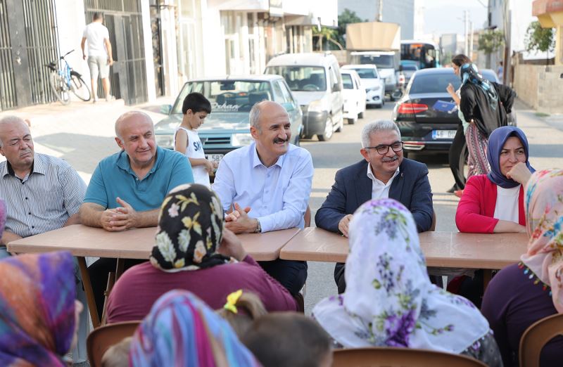 BAŞKAN OKAY, YAHYA KEMAL MAHALLESİNDE VATANDAŞLARLA BİR ARAYA GELDİ