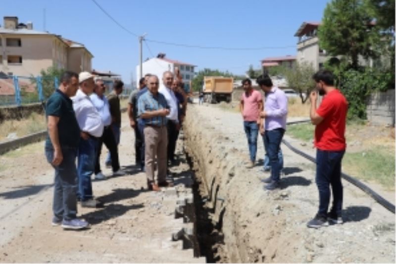 Lice altyapı ve içme suyu projesinde çalışmalar sürüyor
