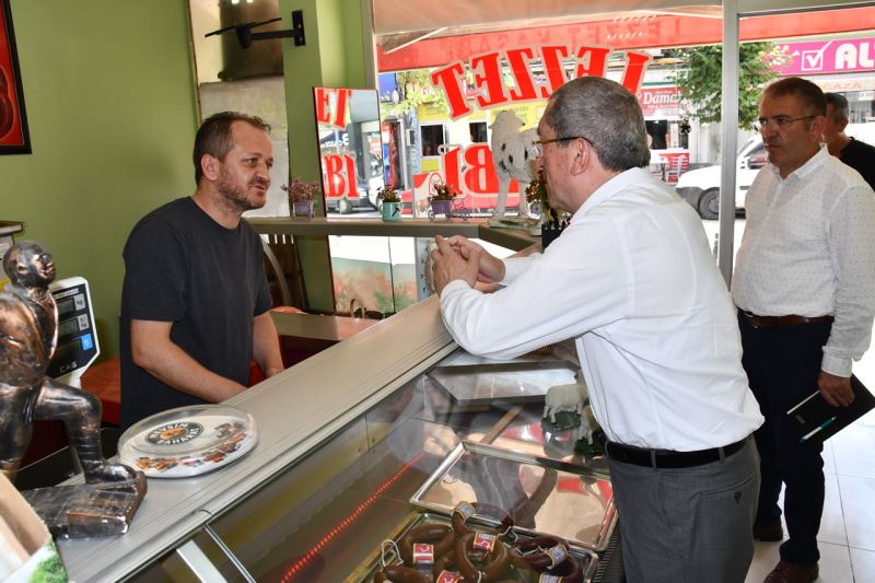 Başkan Vergili İnönü (Ankara) Caddesi Esnaflarını Ziyaret Etti