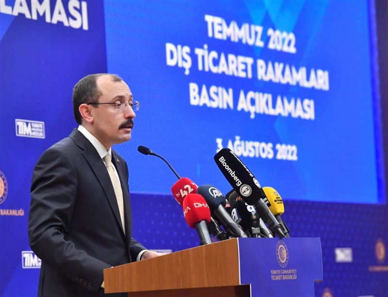 Ticaret Bakanı Muş, temmuz ayı dış ticaret verilerini açıkladı