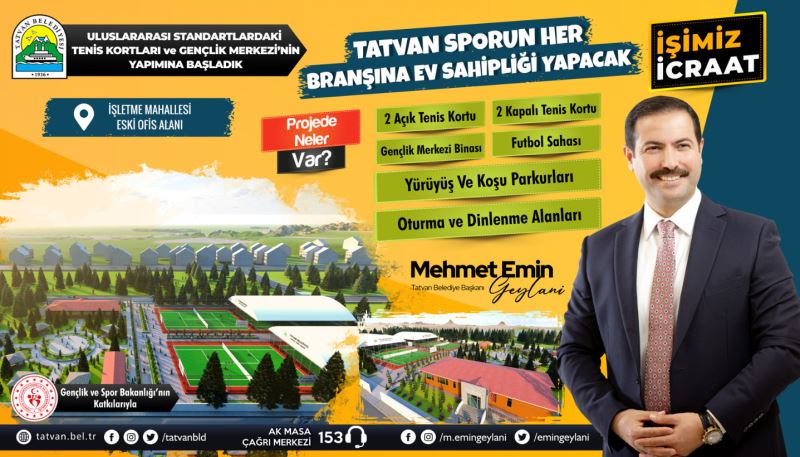 GENÇLİK MERKEZİ VE ULUSLARARASI STANDARTLARDAKİ TENİS KORTLARI