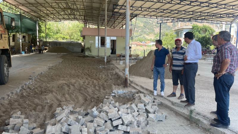 Dereağzı Mahallesi’nde çok amaçlı sosyal alan zemini yenilendi