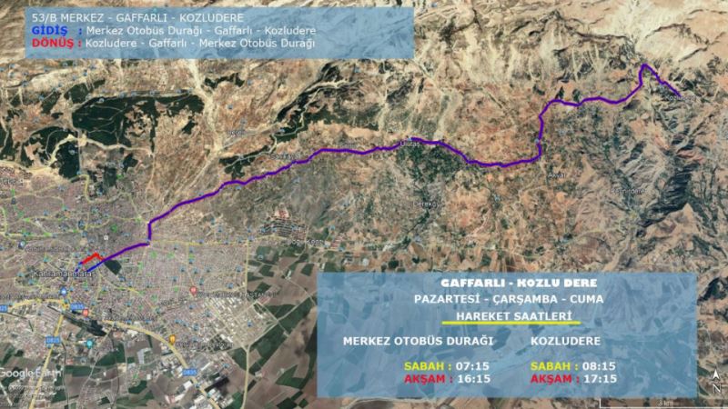 Gafarlı ve Kazma Bağları’na Yeni Ulaşım Hattı