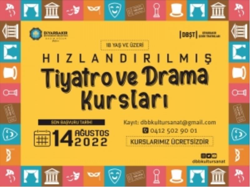 Hızlandırılmış tiyatro ve drama kursları açılıyor