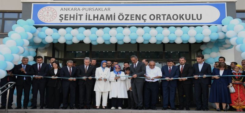 BAKAN ÖZER, ŞEHİT İLHAMİ ÖZENÇ ORTAOKULU AÇILIŞ TÖRENİ