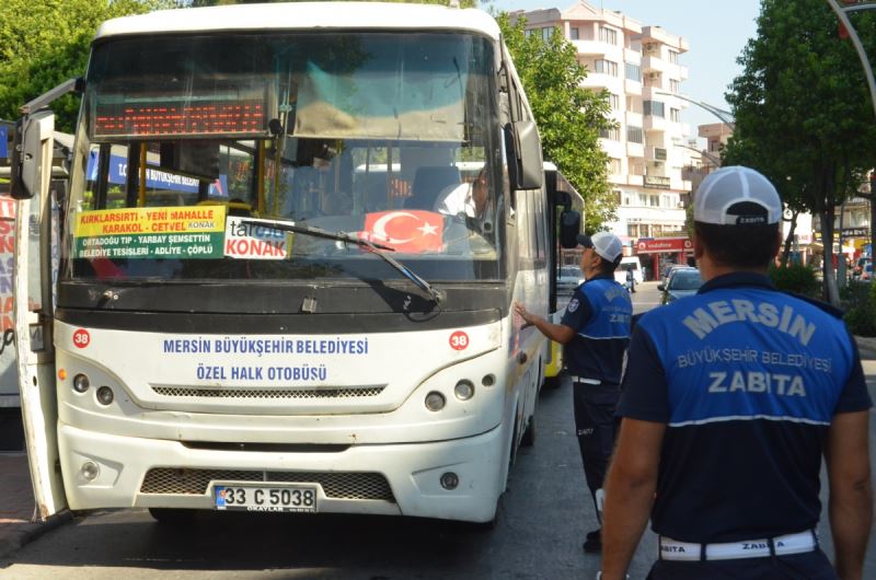 Büyükşehir Zabıtası Toplu Taşıma Araçlarını Denetliyor