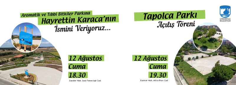Parklarımız İsimleriyle Buluşuyor...