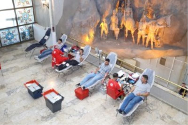 Belediye personelimiz kan bağışına destek verdi