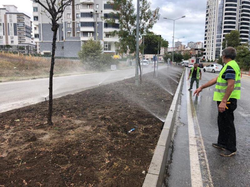 Samsun’da peyzaj alanlarında verimli sulama dönemi