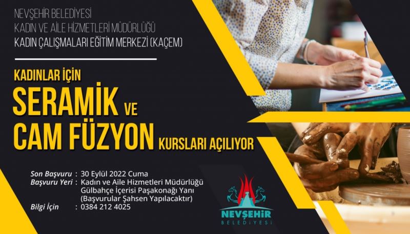 Kadınlar İçin Seramik Ve Cam Füzyon Kursları Açılacak