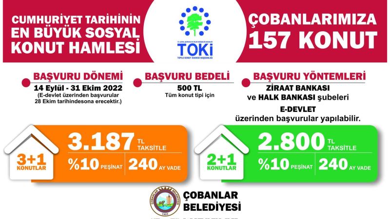Sosyal konut kampanyası olan 
