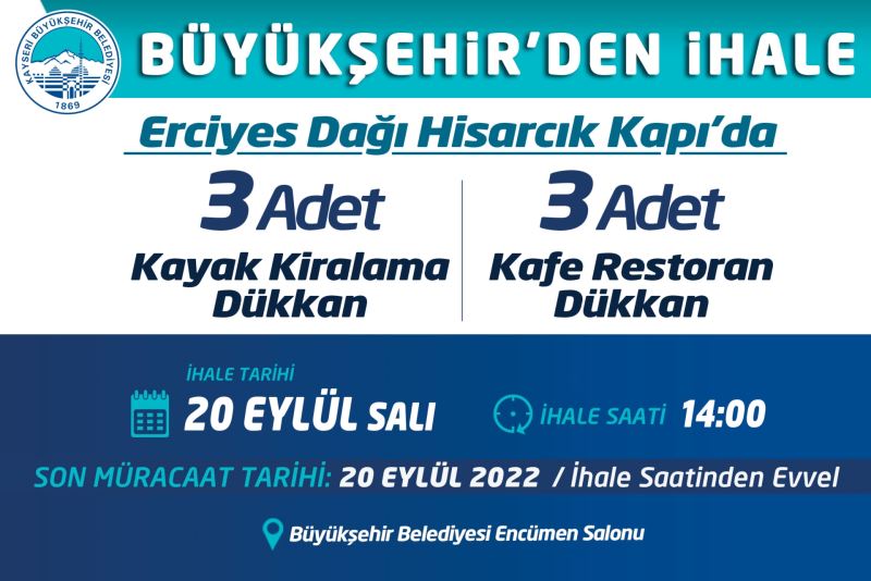 Büyükşehir’den İhale