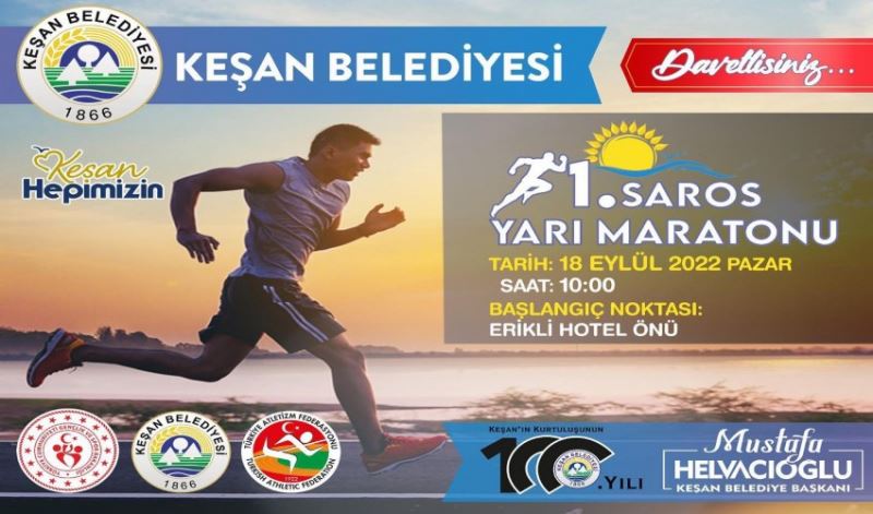 1. Saros Yarı Maratonu 18 Eylül’de