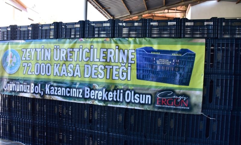 Soma’da Üreticiye Zeytin Kasası Desteği