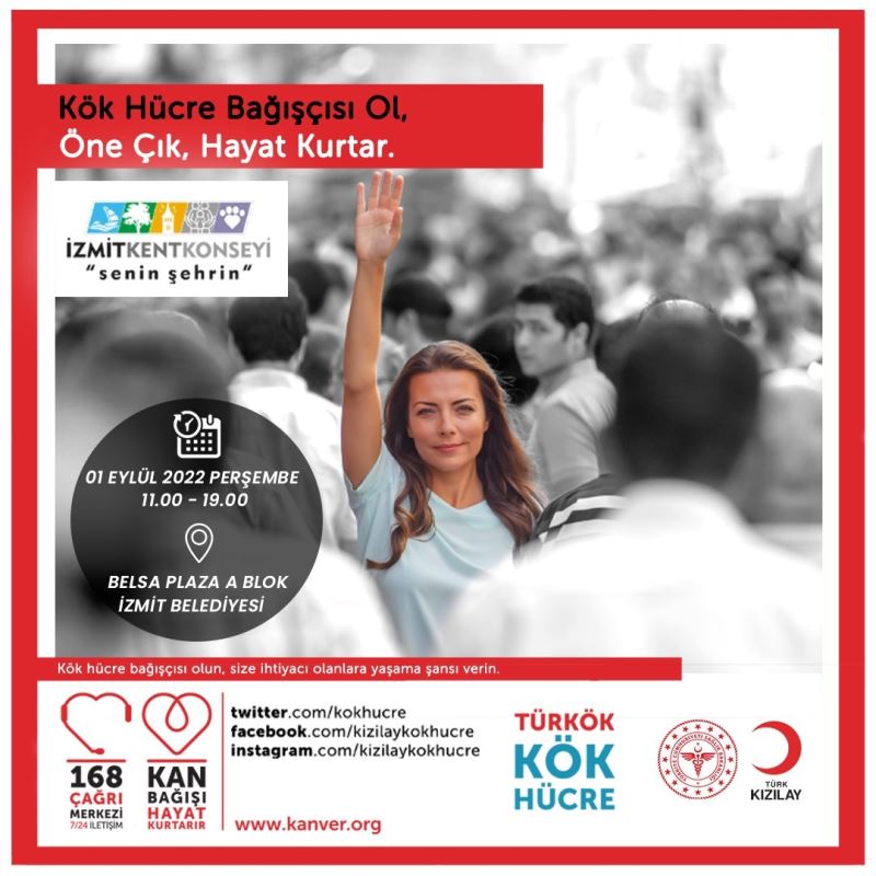 İZMİT BELEDİYESİ VE KENT KONSEYİ ORTAKLIĞIYLA KÖK HÜCRE VE KAN BAĞIŞI KAMPANYASI