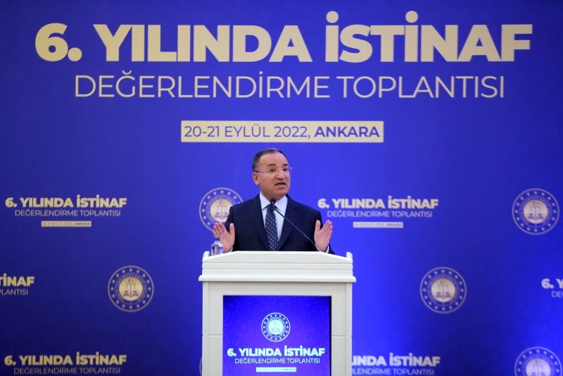 ADALET BAKANI BEKİR BOZDAĞ, 6. YILINDA İSTİNAF DEĞERLENDİRME TOPLANTISI’NDA KONUŞTU