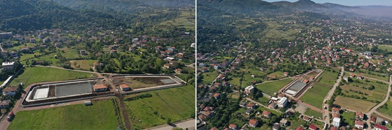 Şevkatiye Parkı’nda zemin betonları atıldı