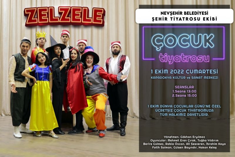 Çocuk Oyunu “Zelzele” Kapadokya Kültür Ve Sanat Merkezi’nde Sahnelenecek