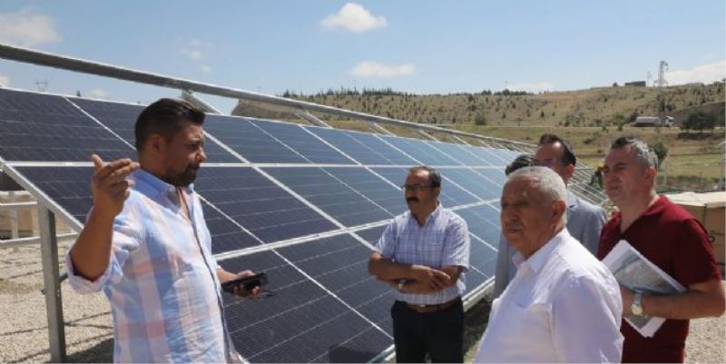 GÜNEŞ ENERJİ SANTRALİNDE ÇALIŞMALAR TAMAM